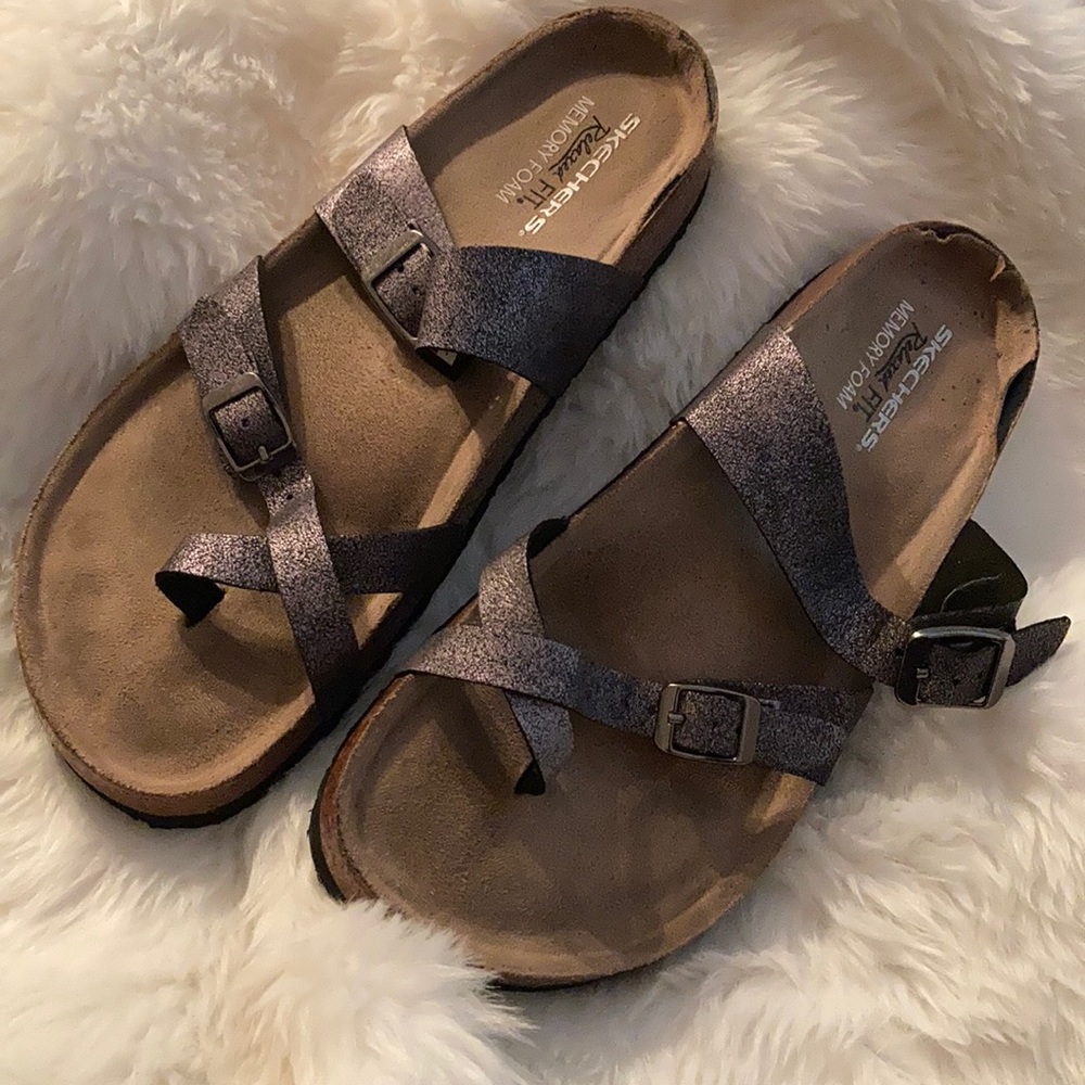 Skechers memory foam sandals woman’s size 9